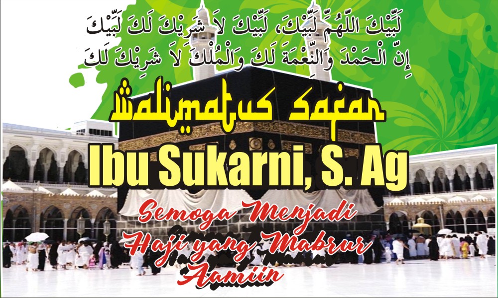 Desain Banner Spanduk Selamat Menunaikan Ibadah Haji Praktis Mudah